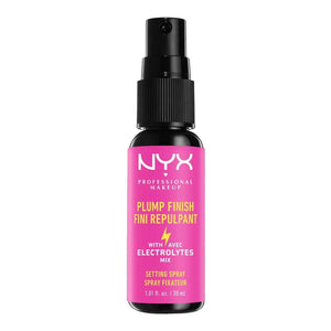 NYX Plump Finish Setting Spray 30ml bottle in black on white background