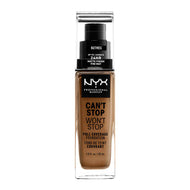 NYX Can't Stop Wont Stop Full Coverage Foundation 30ml CSWSF16.5 NUTMEG