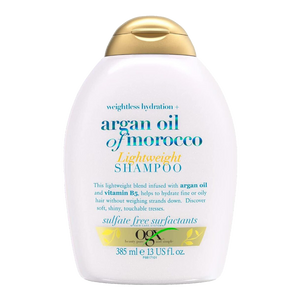 OGX Weightless Hydration Argan Oil of Morocco Shampoo 385ml lightweight formula