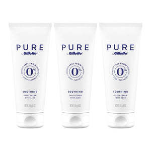Gillette PURE Soothing Shave Cream 3 pack 170g