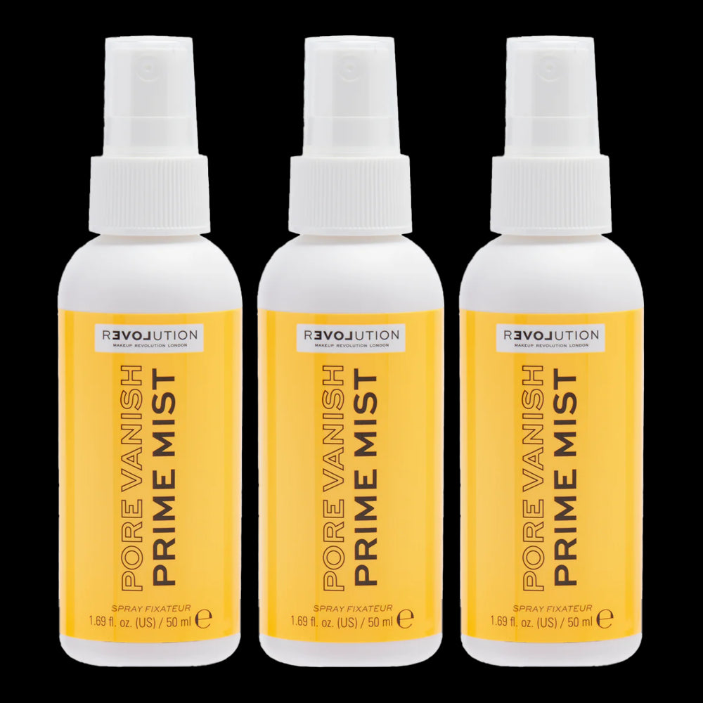 Relove by Revolution Pore Vanish Prime Mist Setting Spray 50ml - 3 pack image