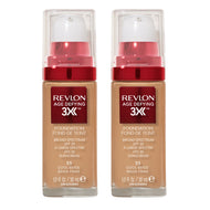 Revlon Age Defying 3X Foundation 30ml 55 COOL BEIGE - 2 pack
