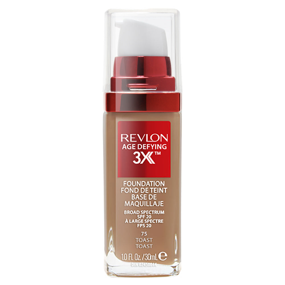 Revlon Age Defying 3X Foundation 30ml 75 TOAST makeup product