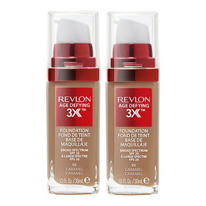 Revlon Age Defying 3X Foundation 30ml 80 CARAMEL - 2 pack 2 pack Caramel Foundation