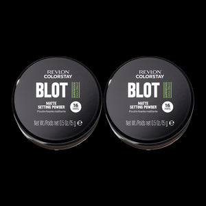 Revlon ColorStay Blot Mattifying Setting Powder 15g 001 - 2 pack, 2 pack of mattifying setting powder in 001 shade
