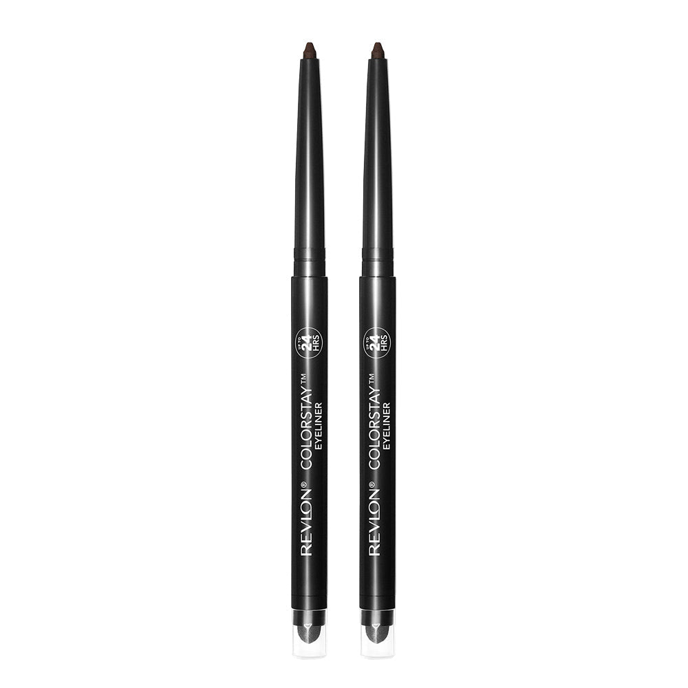 Revlon ColorStay Eyeliner Crayon 0.28g 202 BLACK BROWN - 2 pack in black brown shade, two pack
