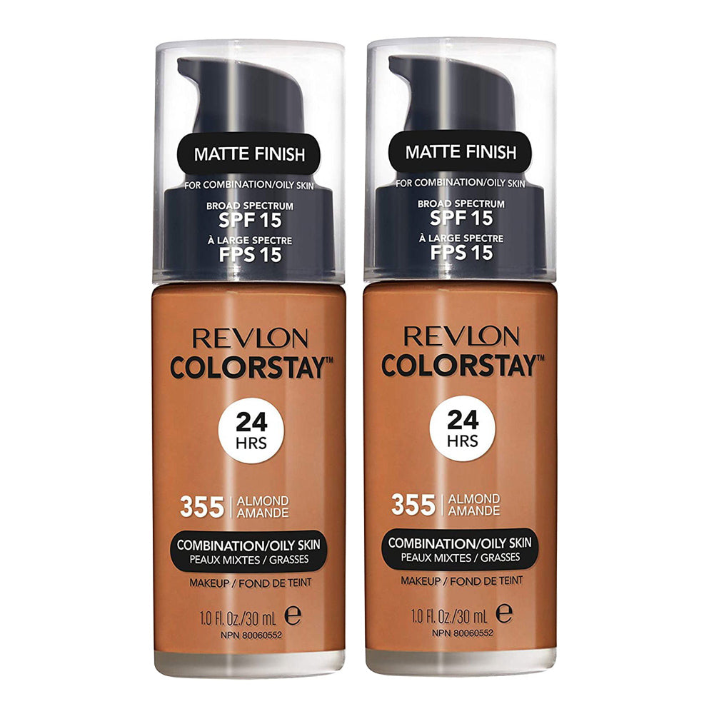 Revlon ColorStay Makeup Combination/ Oily Skin 30ml 355 ALMOND - 2 pack
