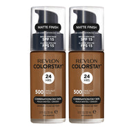 Revlon ColorStay Makeup Combination/ Oily Skin 30ml 500 WALNUT - 2 pack