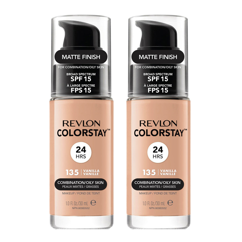 Revlon ColorStay Makeup Combination/ Oily Skin 30ml 135 VANILLA - 2 pack