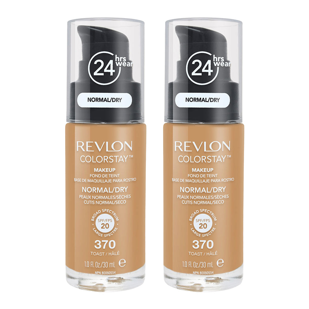 Revlon ColorStay Makeup Normal/ Dry Skin 30ml 370 TOAST - 2 pack