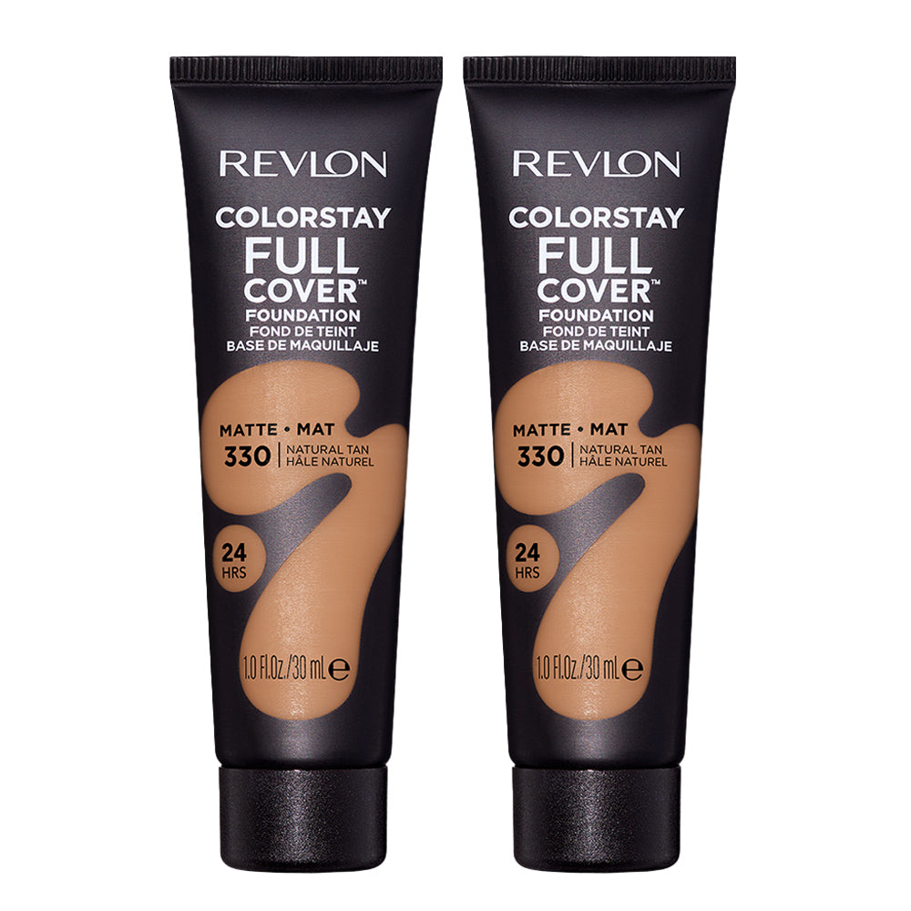 Revlon ColorStay Full Cover Matte Foundation 30ml 330 NATURAL TAN - 2 pack in Natural Tan shade