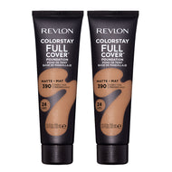 Revlon ColorStay Full Cover Matte Foundation 30ml 390 EARLY TAN - 2 pack