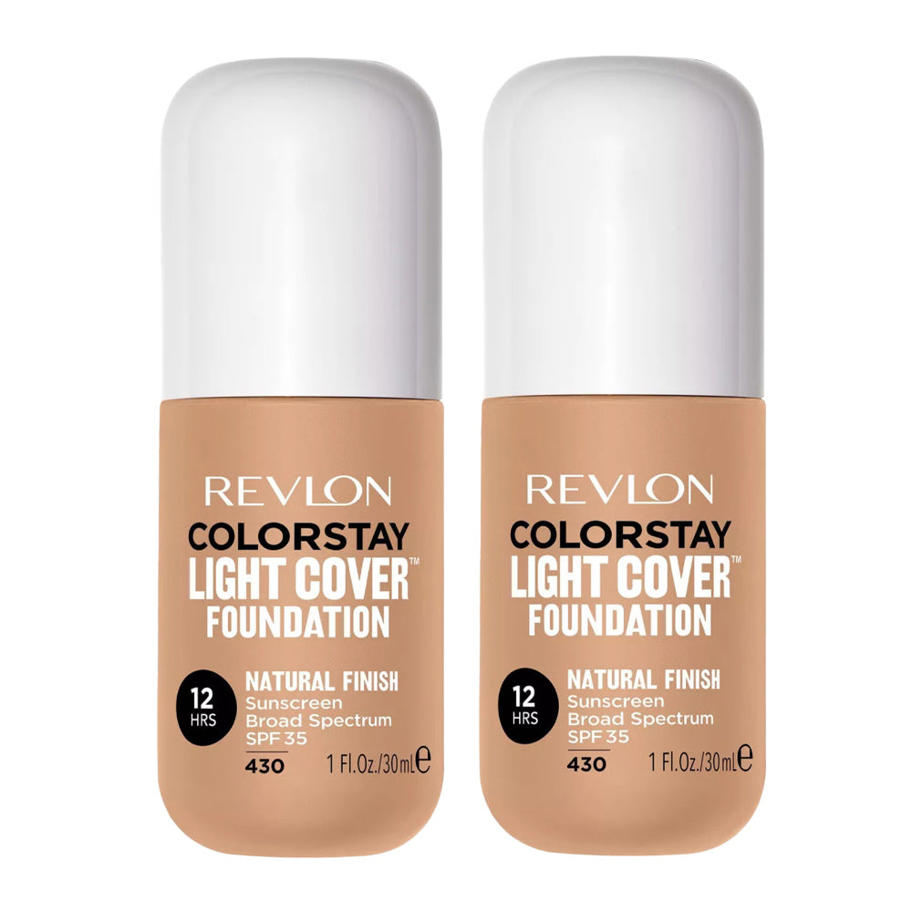 Revlon ColorStay Light Cover Foundation 30ml 430 HONEY BEIGE - 2 pack