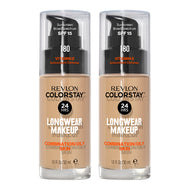 Revlon ColorStay Longwear Makeup Combination/Oily Skin SPF15 30ml 180 SAND BEIGE - 2 pack