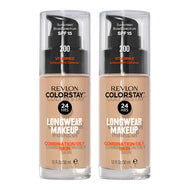 Revlon ColorStay Longwear Makeup Combination/Oily Skin SPF15 30ml 200 NUDE - 2 pack