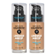 Revlon ColorStay Longwear Makeup Normal/Dry Skin SPF20 30ml 220 NATURAL BEIGE - 2 pack