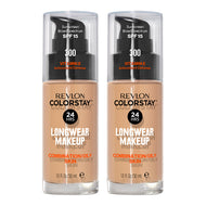 Revlon ColorStay Longwear Makeup Combination/Oily Skin SPF15 30ml 300 GOLDEN BEIGE - 2 pack