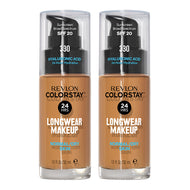 Revlon ColorStay Longwear Makeup Normal/Dry Skin SPF20 30ml 330 NATURAL TAN - 2 pack