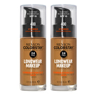 Revlon ColorStay Longwear Makeup Combination/Oily Skin SPF15 30ml 400 CARAMEL - 2 pack