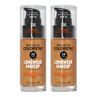 Revlon ColorStay Longwear Makeup Combination/Oily Skin SPF15 30ml 330 NATURAL TAN - 2 pack