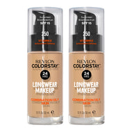 Revlon ColorStay Longwear Makeup Combination/Oily Skin SPF15 30ml 250 FRESH BEIGE - 2 pack