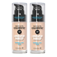 Revlon ColorStay Longwear Makeup Normal/Dry Skin SPF20 30ml 110 IVORY - 2 pack