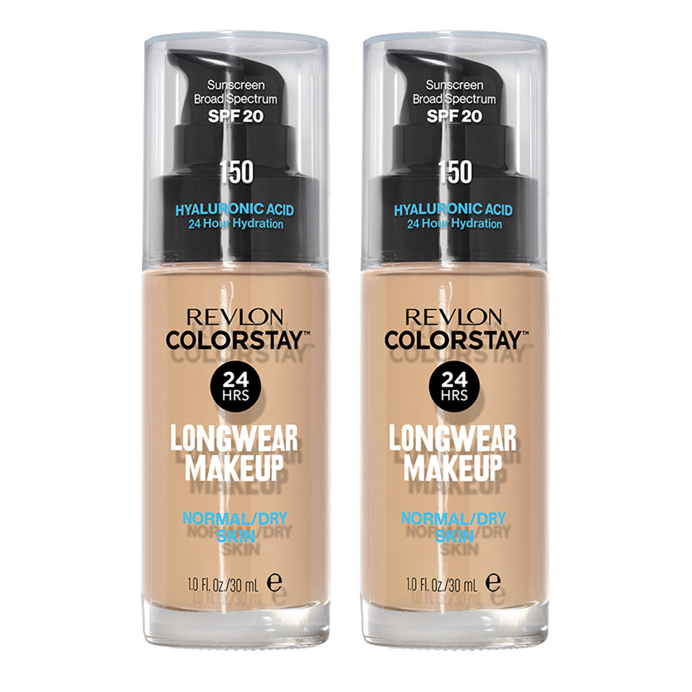 Revlon ColorStay Longwear Makeup Normal/Dry Skin SPF20 30ml 150 BUFF - 2 pack