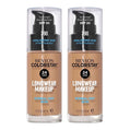 Revlon ColorStay Longwear Makeup Normal/Dry Skin SPF20 30ml 390 RICH MAPLE - 2 pack