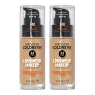Revlon ColorStay Longwear Makeup Combination/Oily Skin SPF15 30ml 240 MEDIUM BEIGE - 2 pack