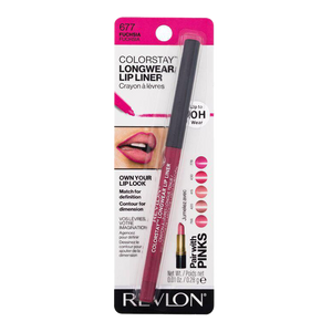 Revlon ColorStay Longwear Lip Liner 0.28g 677 FUCHSIA lipstick pencil in vivid fuchsia color