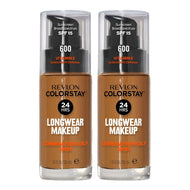 Revlon ColorStay Longwear Makeup Combination/Oily Skin SPF15 30ml 600 CINNAMON - 2 pack