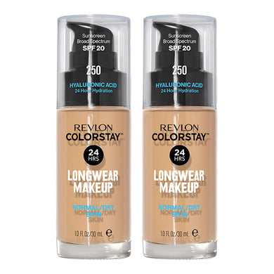 Revlon ColorStay Longwear Makeup Normal/Dry Skin SPF20 30ml 250 FRESH BEIGE - 2 pack in Fresh Beige color