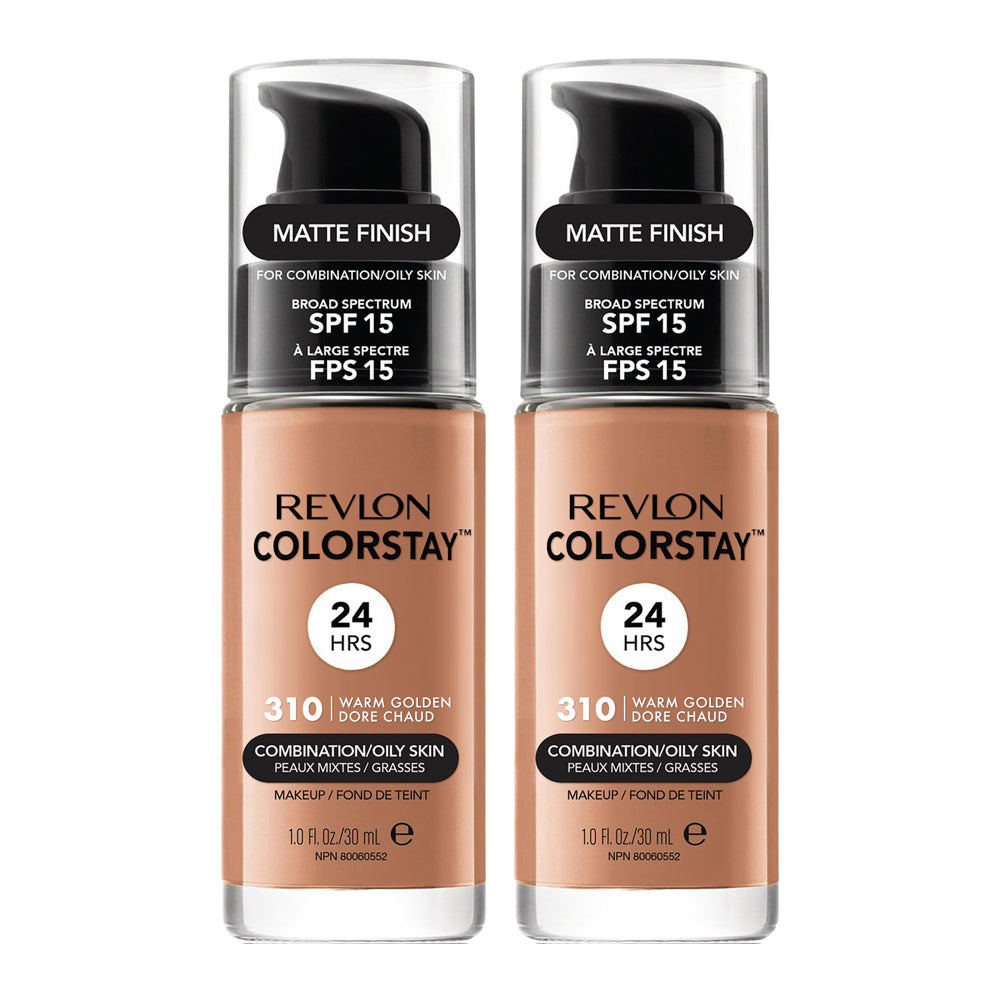 Revlon ColorStay Makeup Combination/ Oily Skin 30ml 310 WARM GOLDEN - 2 pack