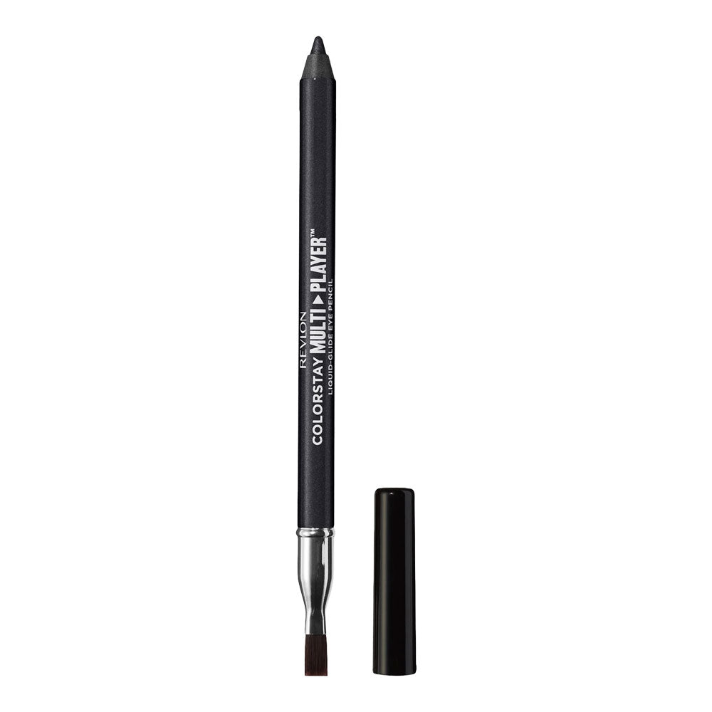 Revlon ColorStay Multi Player Eye Pencil 0.9g 401 Checkmate lid off – precise longwear eyeliner Cosmetix Australia
