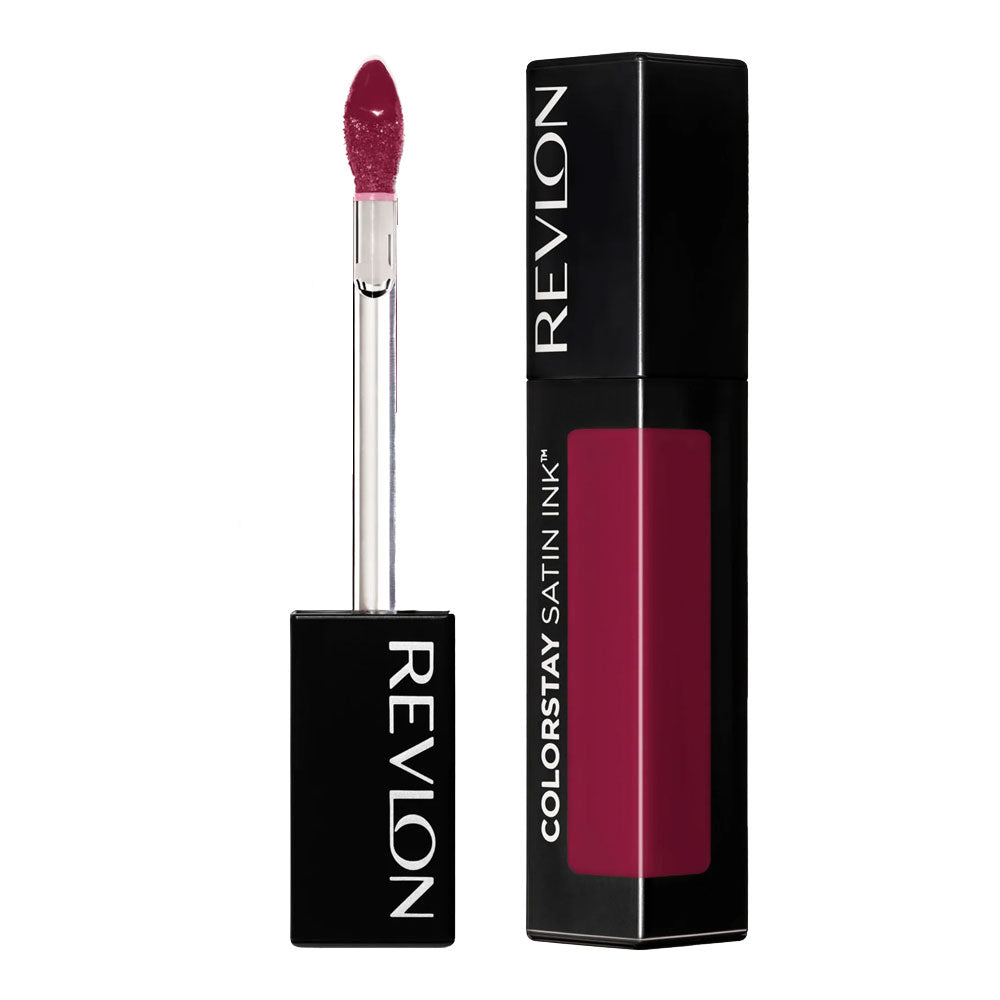 Revlon ColorStay Satin Ink Crown Jewels 5ml 034 Regal Ruby – longwear satin liquid lipstick deep red shade Cosmetix Australia