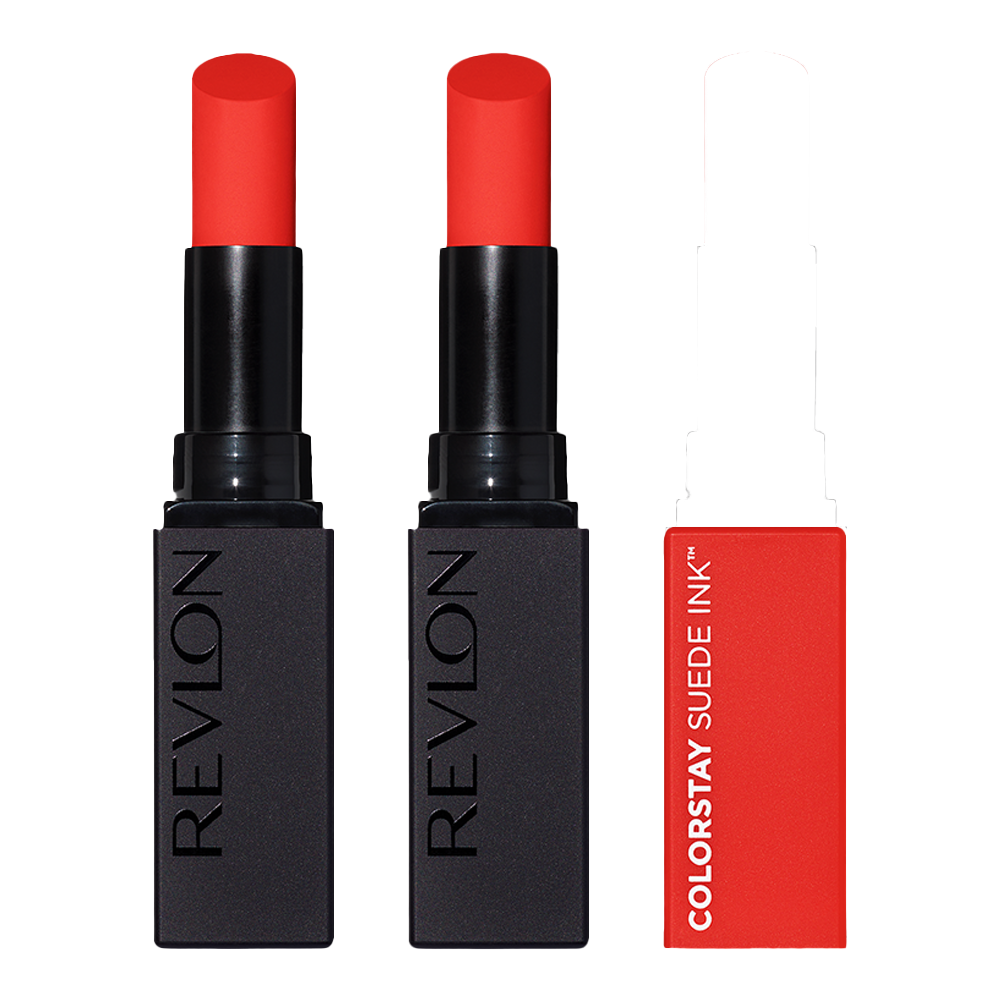 Revlon ColorStay Suede Ink Lipstick 2.55g 007 FEED THE FLAME - 2 pack