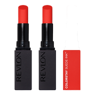 Revlon ColorStay Suede Ink Lipstick 2.55g 007 FEED THE FLAME - 2 pack