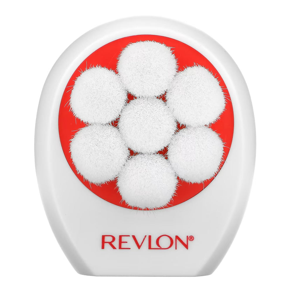 Revlon double sided facial cleansing brush in use