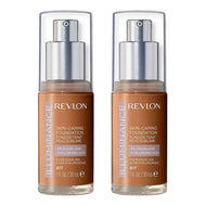Revlon Illuminance Skin-Caring Foundation 30ml 417 WARM CARAMEL - 2 pack
