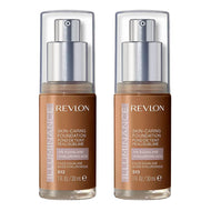Revlon Illuminance Skin-Caring Foundation 30ml 513 BROWN SUEDE - 2 pack