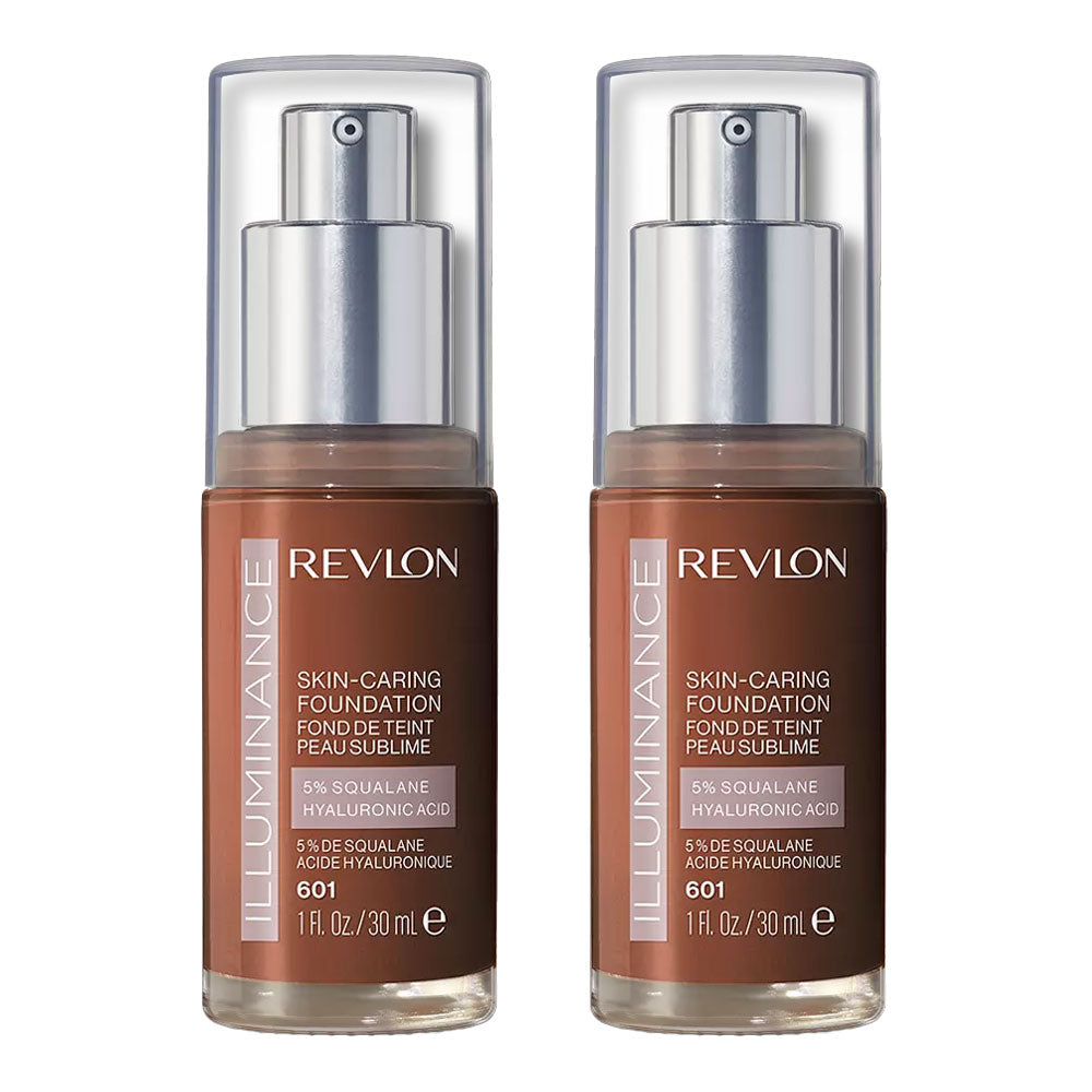 Revlon Illuminance Skin-Caring Foundation 30ml 601 SOFT NUTMEG - 2 pack