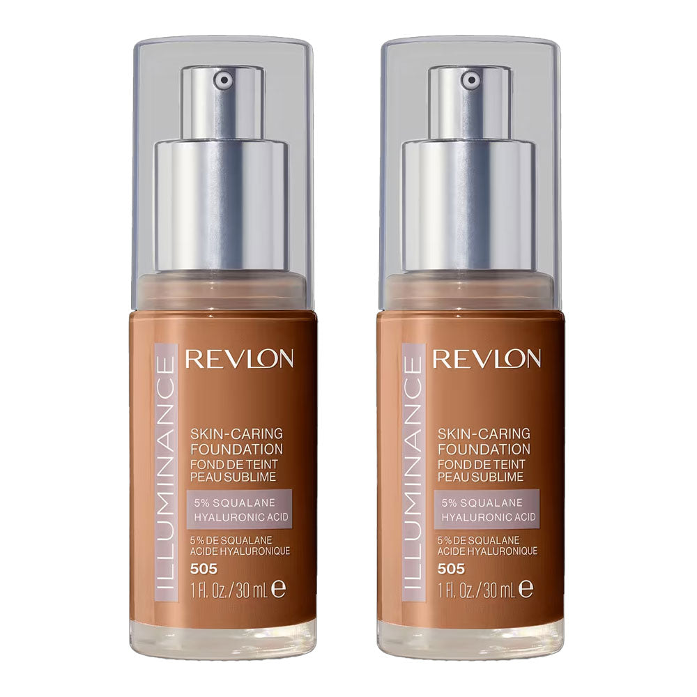 Revlon Illuminance Skin-Caring Foundation 30ml 505 RICH SAND - 2 pack