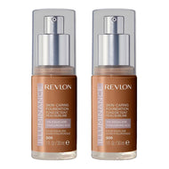 Revlon Illuminance Skin-Caring Foundation 30ml 505 RICH SAND - 2 pack