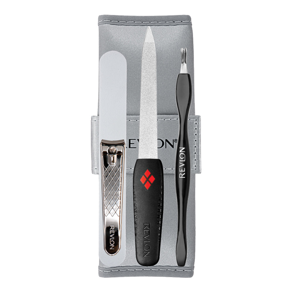 Revlon manicure essentials kit 53095, containing nail care tools and supplies