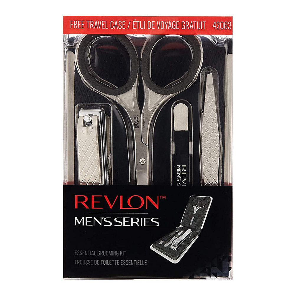 Revlon Men's Series Grooming Kit 42063 grooming kit and trimmer on white background