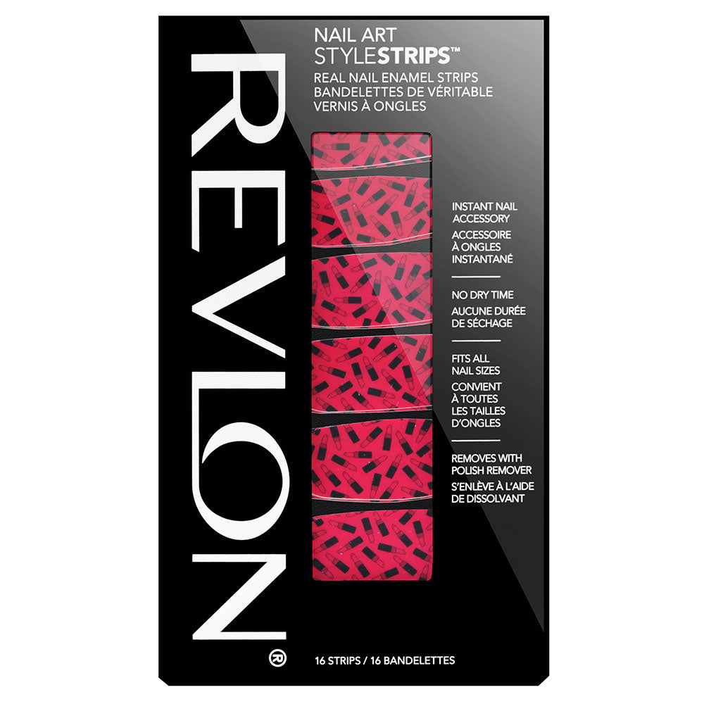 Revlon Nail Art Style Strips LIPS & TIPS nails decals with lips and tips design