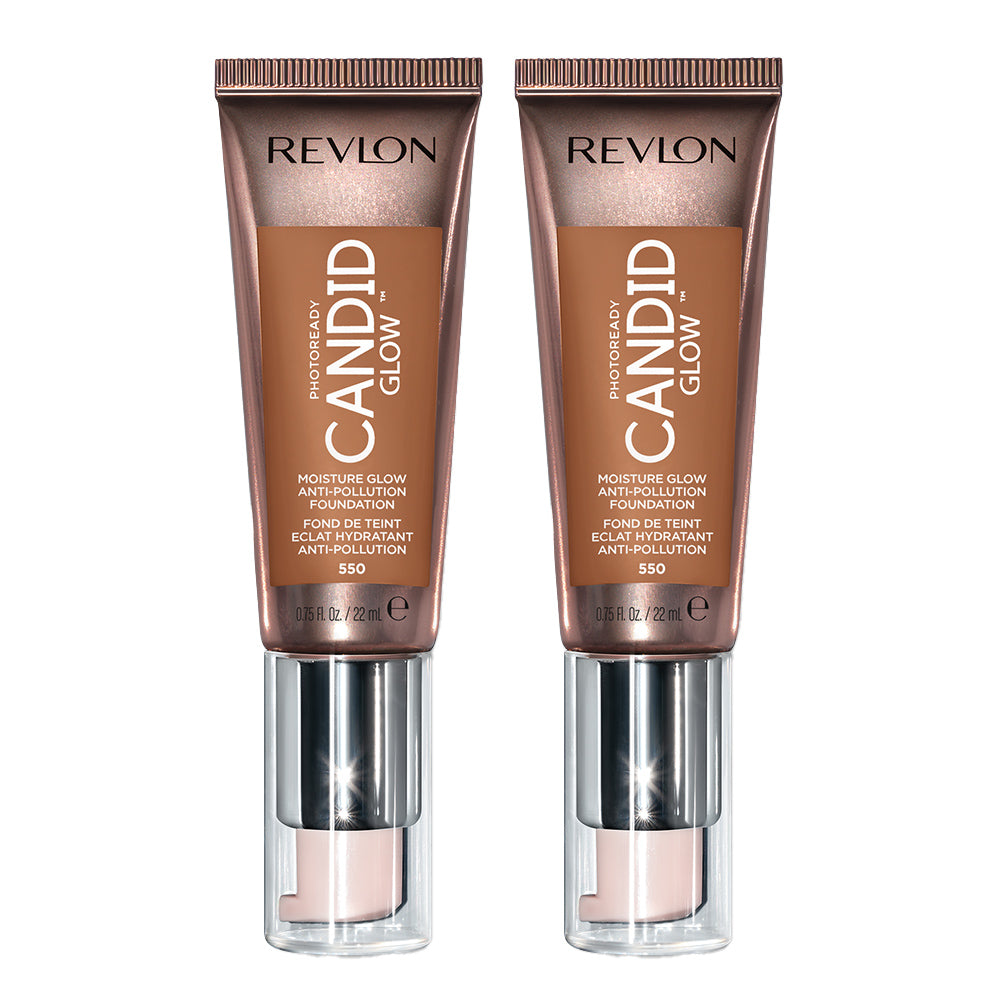 Revlon PhotoReady Candid Glow Moisture Glow Foundation 22ml 550 MOCHA - 2 pack