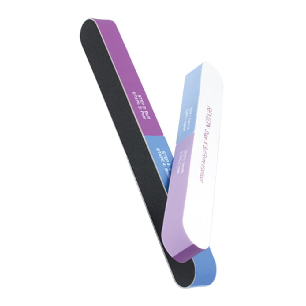 Revlon Shape 'N' Buff 53028 nail buffer and shaper tool in white and pink colors