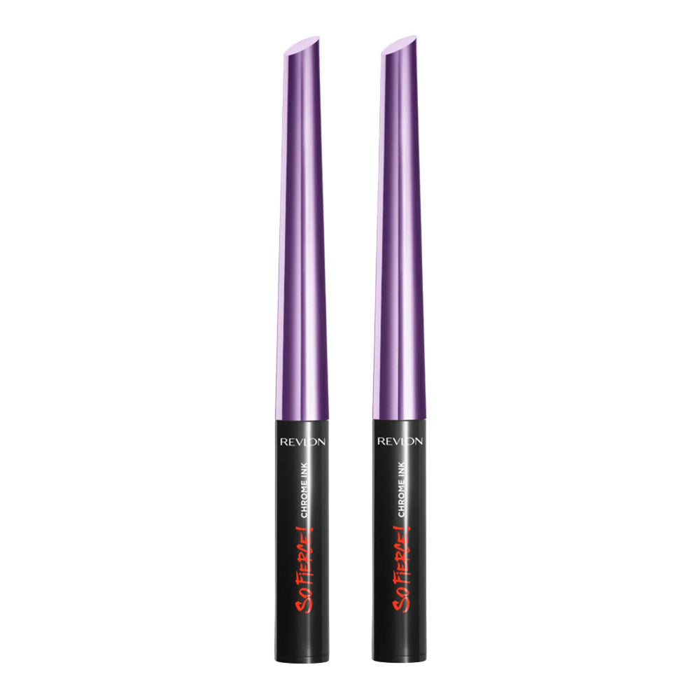 Revlon So Fierce! Chrome Ink Liquid Liner in ULTRAVIOLET FOIL shade, 0.9g size, pack of 2
