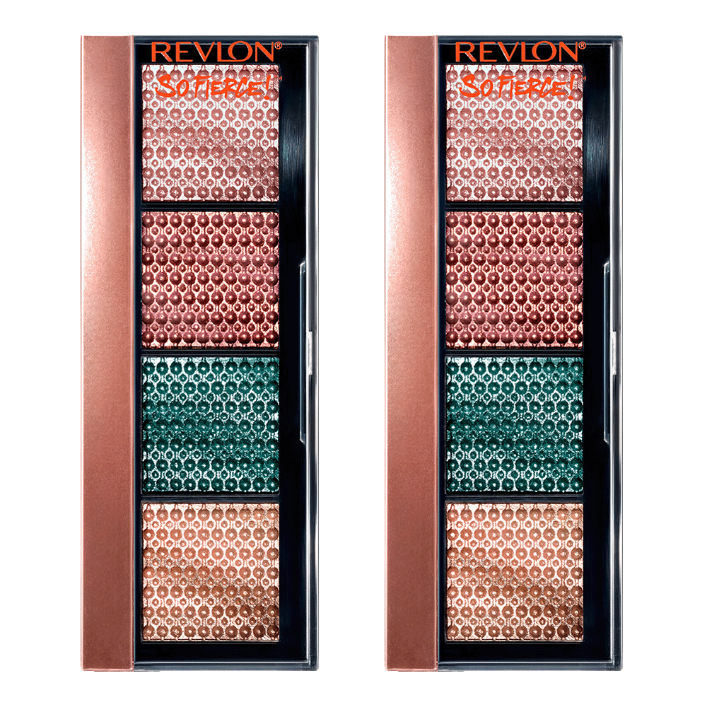 Revlon So Fierce! Prismatic Eye Shadow Palette in SLIGHT FLEX shades, 2 pack, 6g, 963 - vibrant eye makeup palette